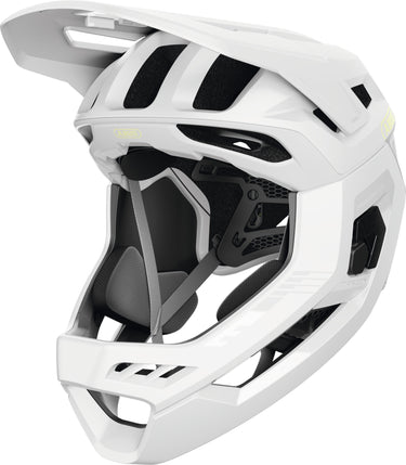 ABUS Targon Full-Face MTB Helmet Removable Chin Guard in Lemon White