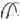 SKS CHROMOPLASTICS MUDGUARD SET 65MM 28