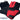 Chiba Gel Comfort Active Eco-Line Mitt in Red/Black