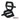 KranX ToughTrail Sealed Bearing Nylon Platform Pedal in Black