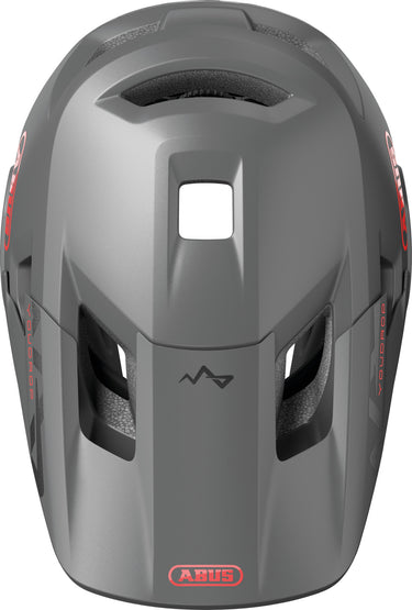 ABUS YouDrop FF Kids Full Face MTB Helmet in Ti Silver (48-55cm)
