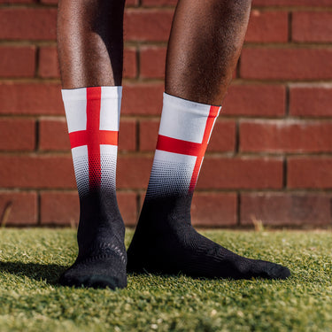 Sox Footwear England Flag Black Premium Crew Socks