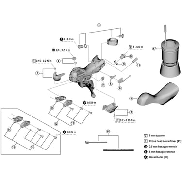 ST-R7020 bracket covers, pair