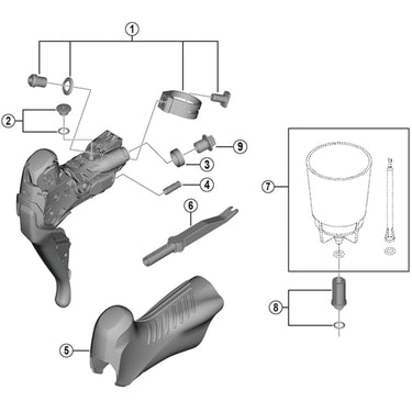 ST-RX815 bracket covers, pair